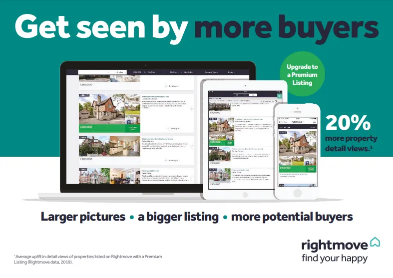 An advert for a Rightmove premium listing