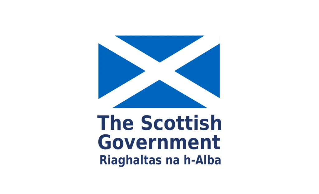 The Scottish Government logo with saltire symbol and bilingual text in English and Scottish Gaelic