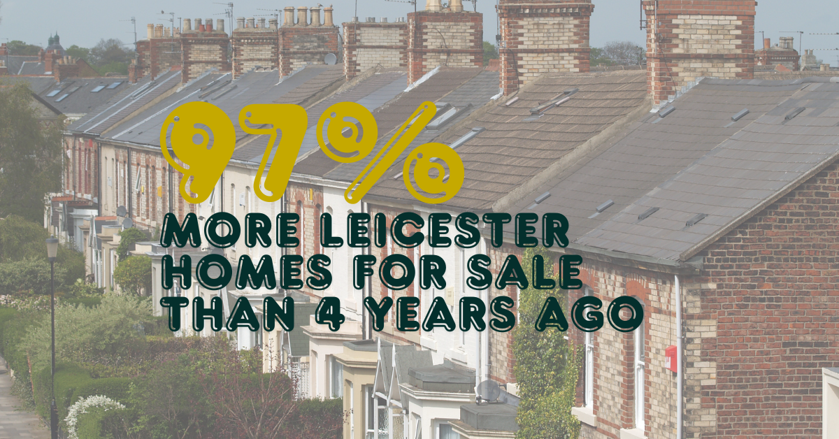 97% More Leicester Homes For Sale Than 4 Years Ago