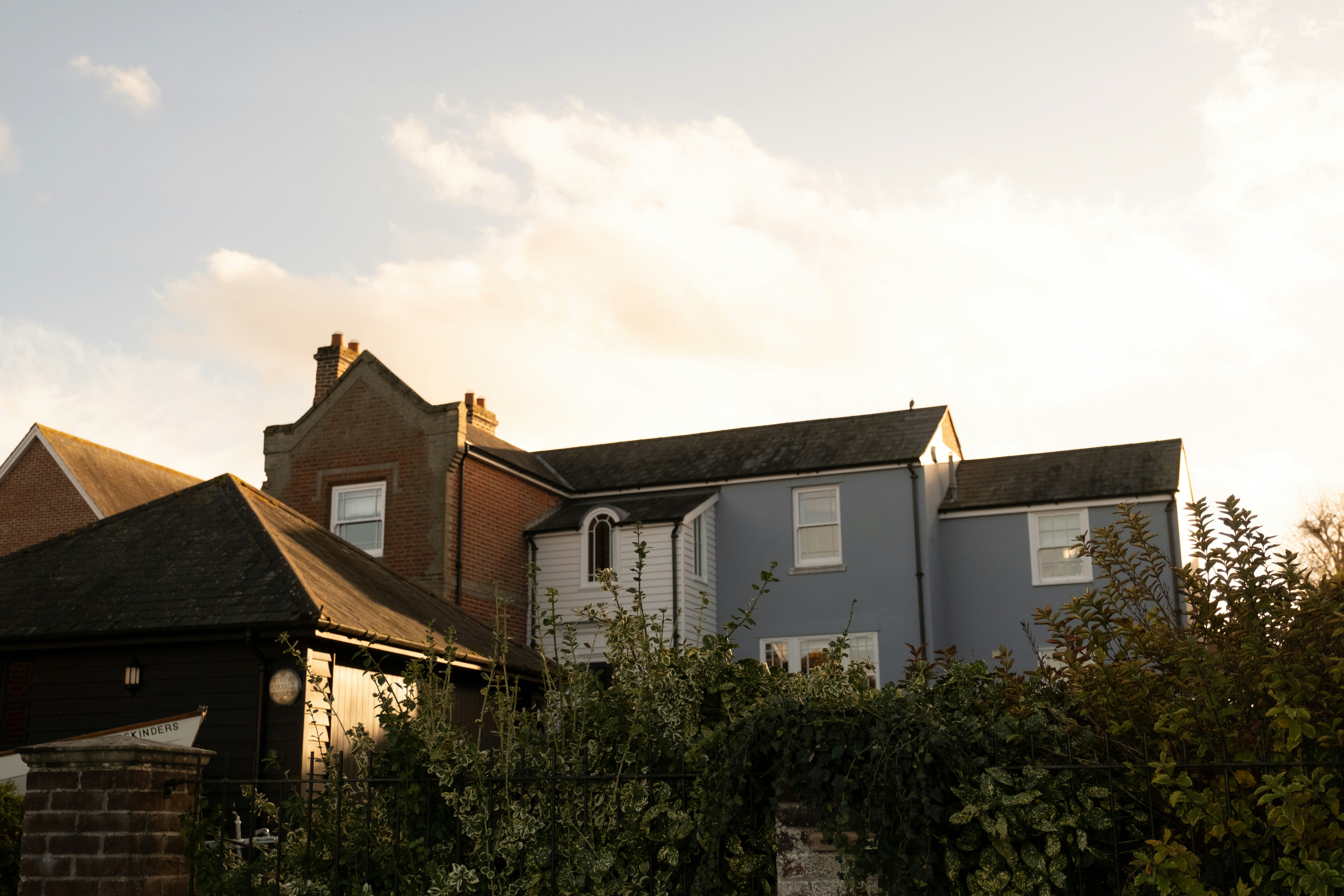 Row of UK terraced houses