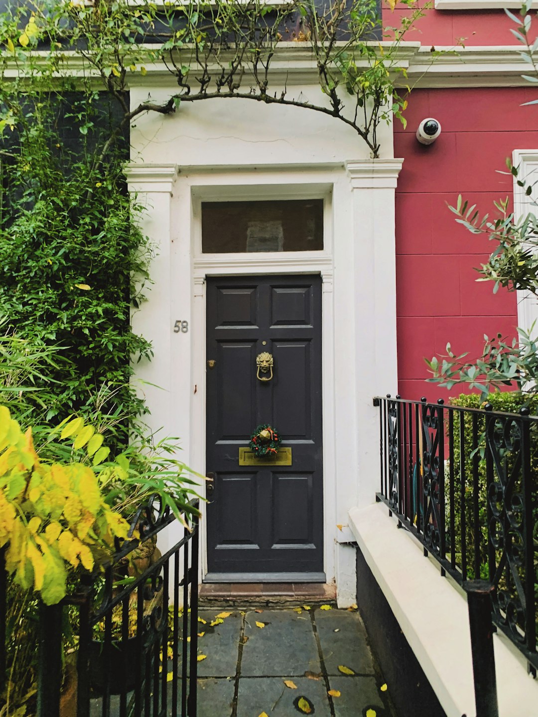 Notting Hill white house with black door