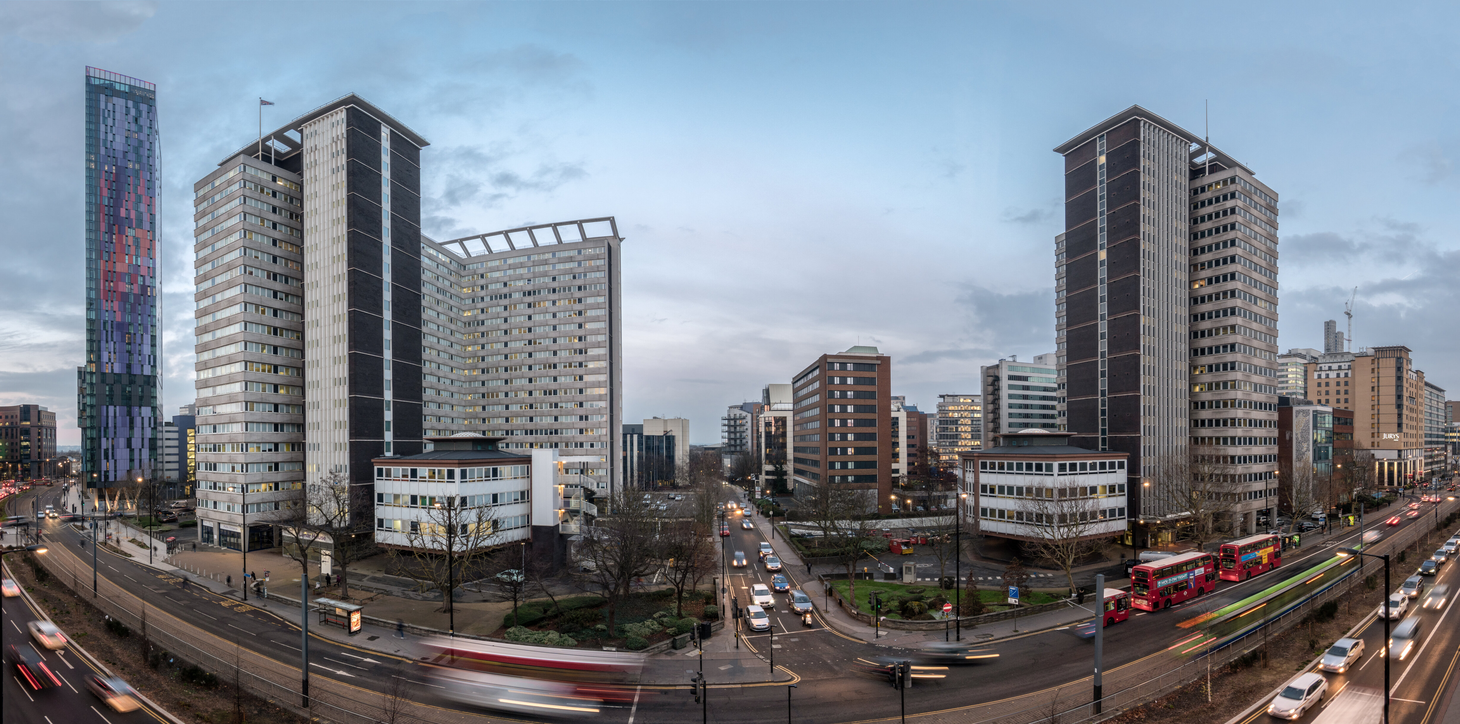 Urban cityscape with modern buildings representing London rental market