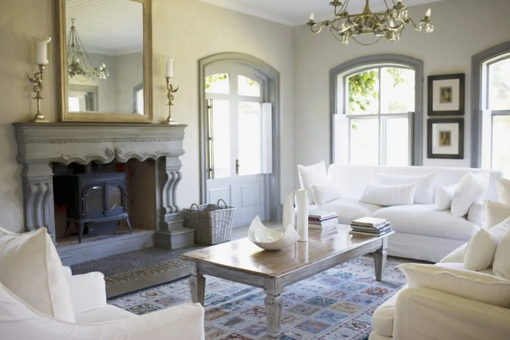 Luxury living room with modern furnishings