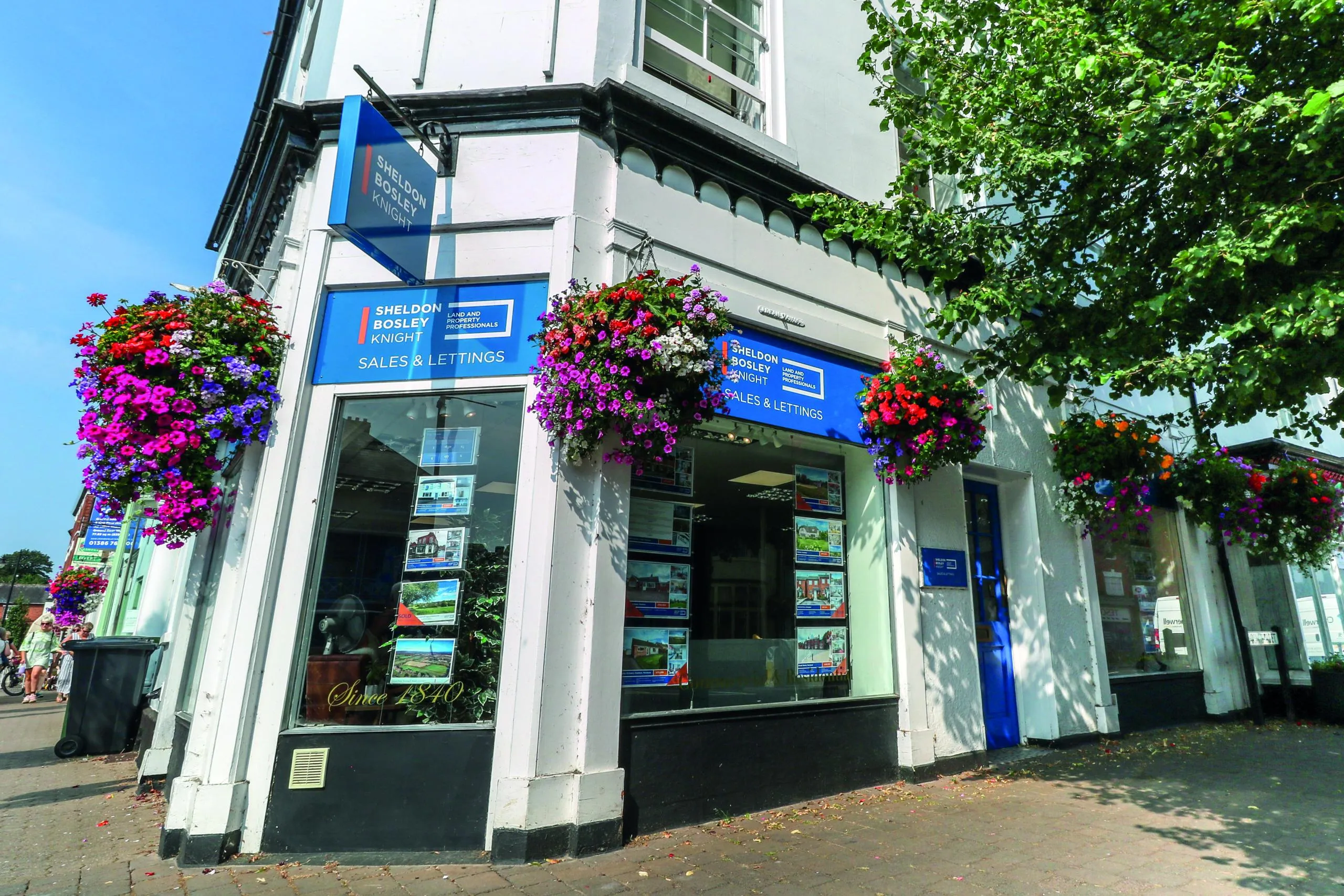 Exterior shot of Sheldon Bosley Knight's Pershore branch