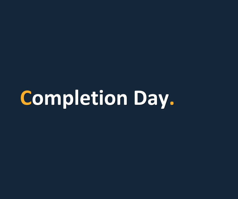 Completion Day.