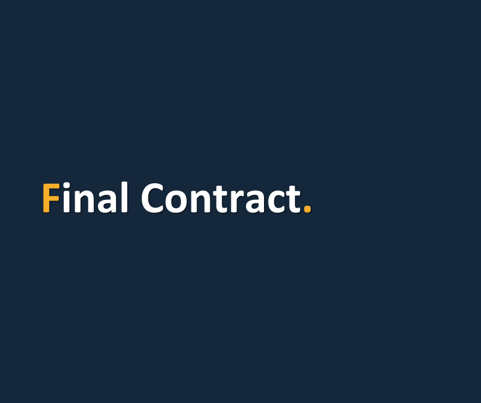 Final Contract.
