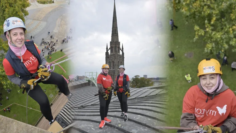 Taking on the Coventry Cathedral Abseil