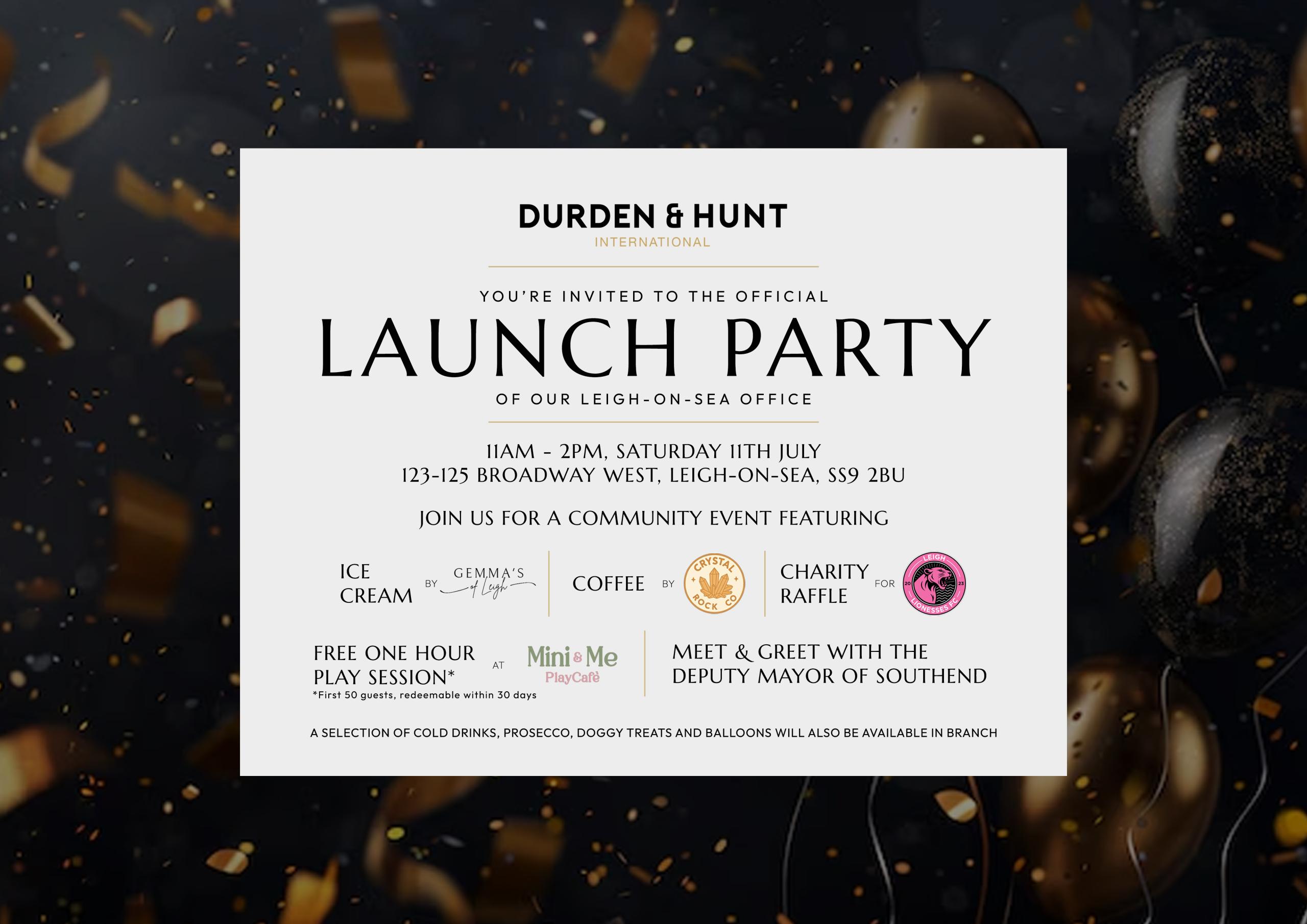 Join Us For Our Leigh-on-Sea Launch Party!