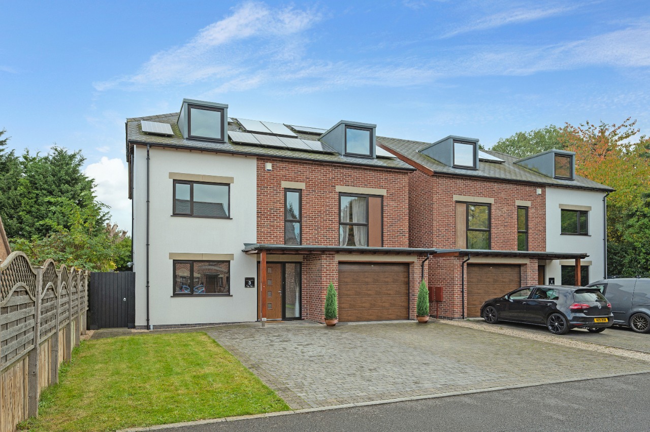 Property investment and modern home exterior