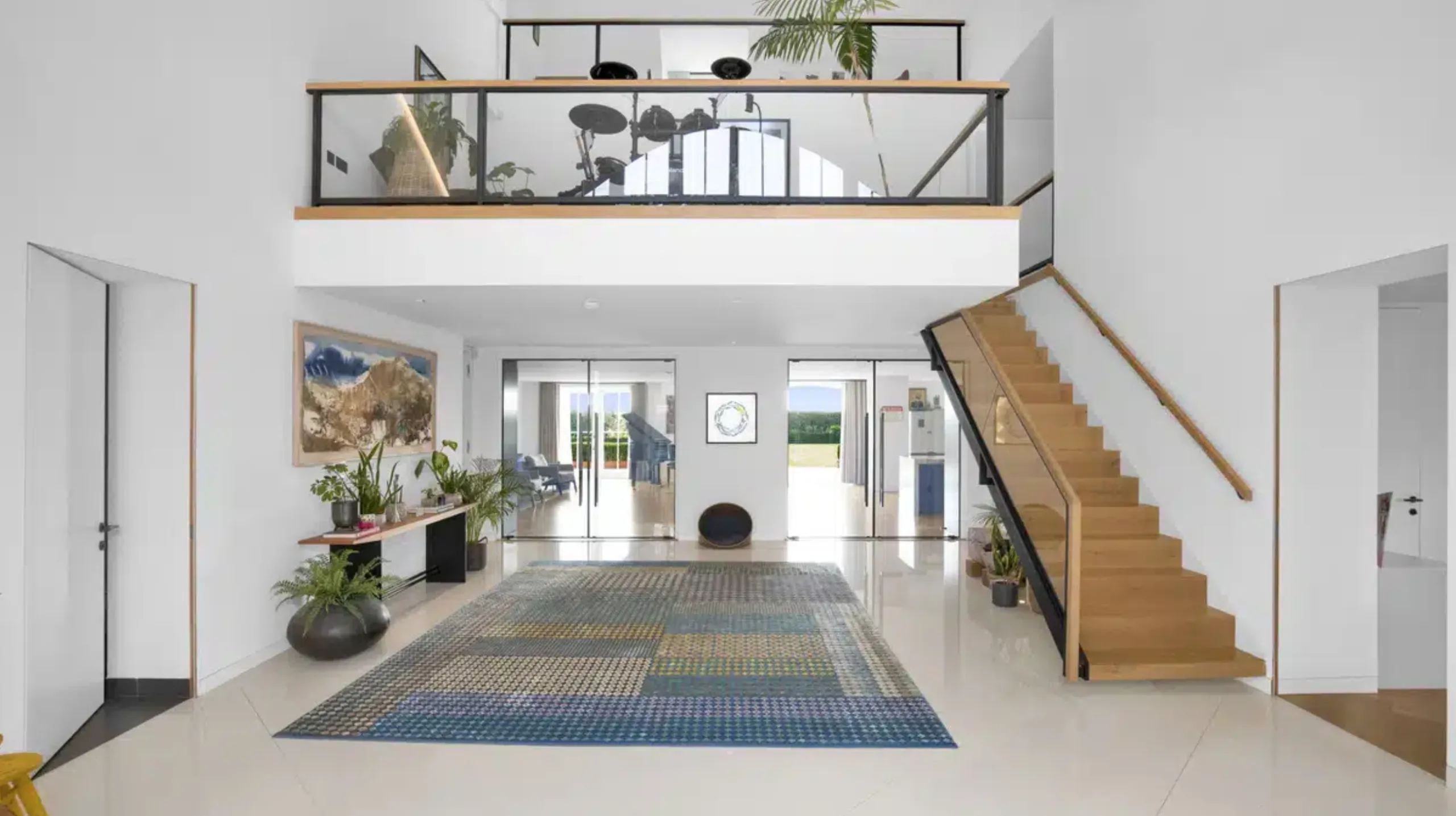 Modern home interior with natural light