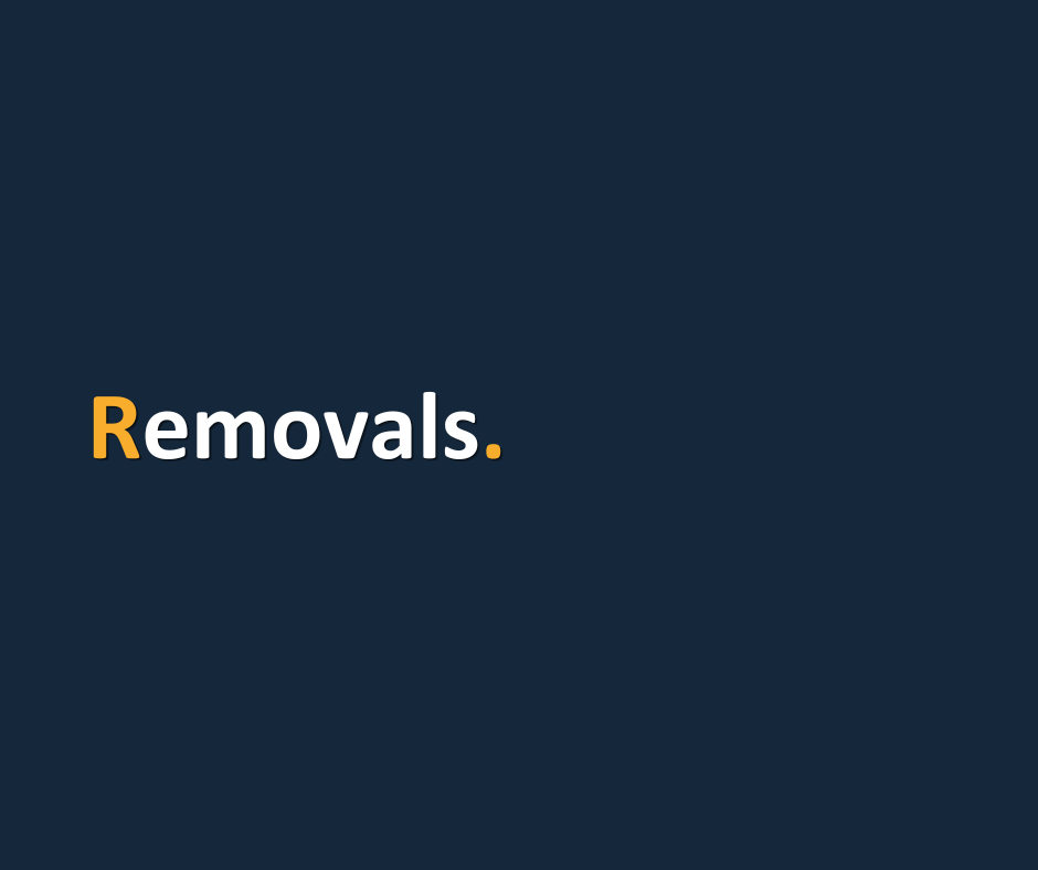 Removals.