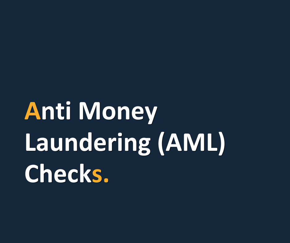 Anti Money Laundering (AML) Checks