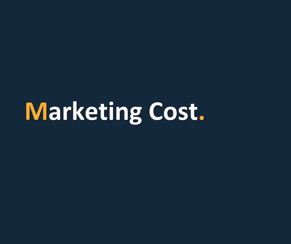 Marketing cost