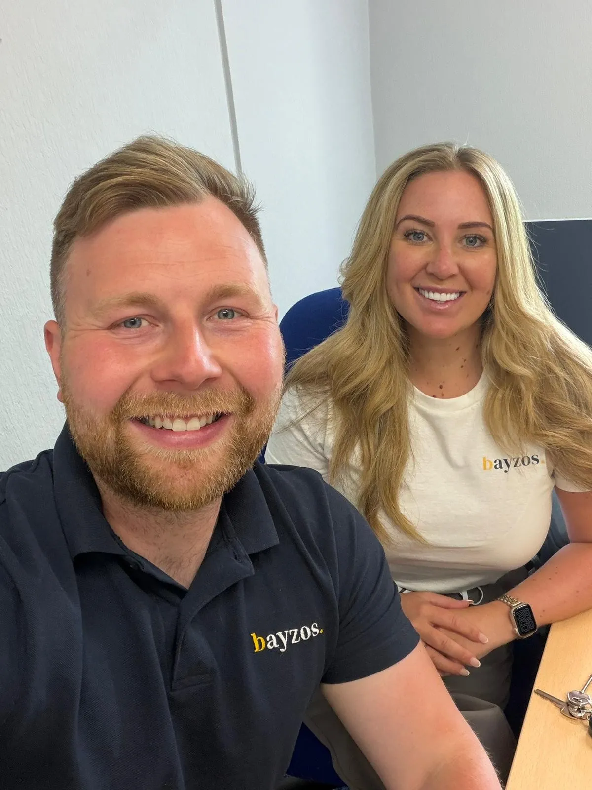 James and Leah from Bayzos estate agents
