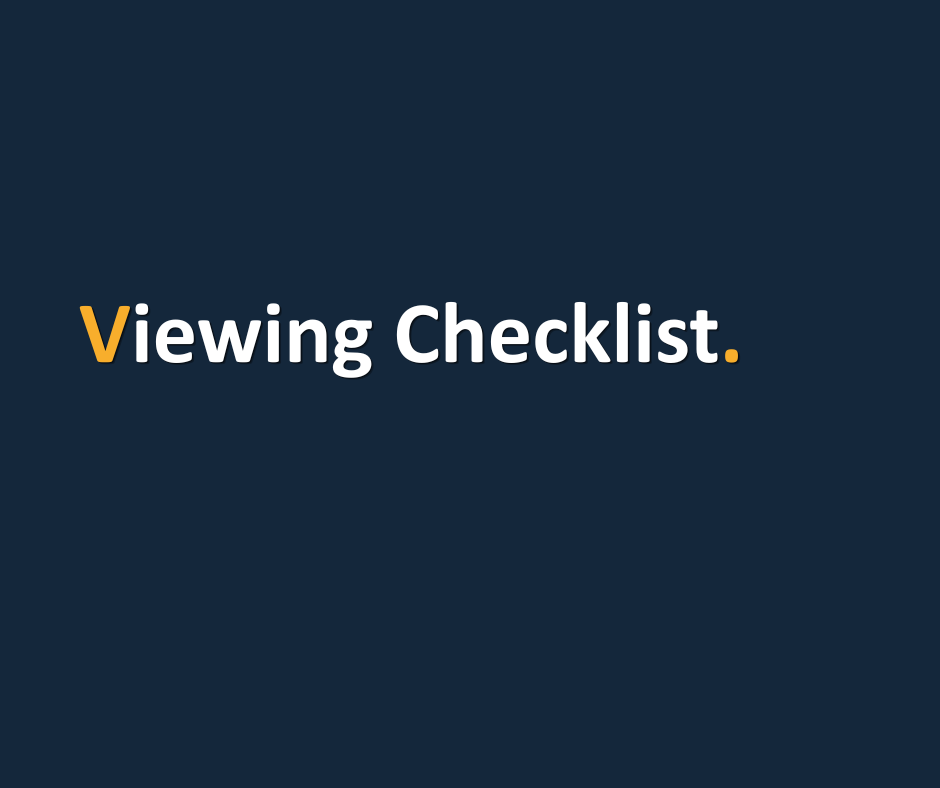 Viewing Checklist.