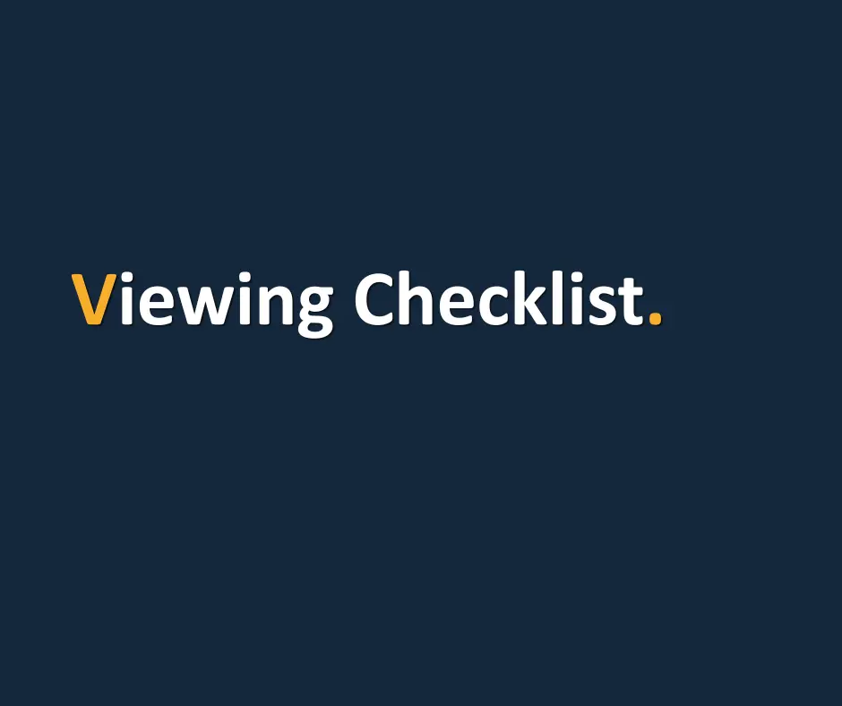 Viewing Checklist.