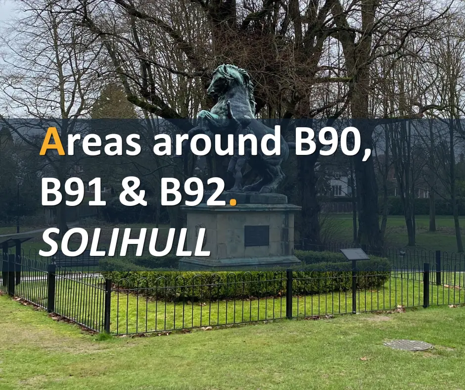 Areas Around B90, B91 & B92,Solihull