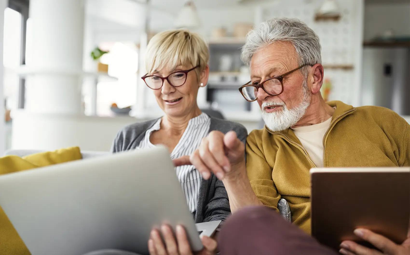 Couple booking a property valuation