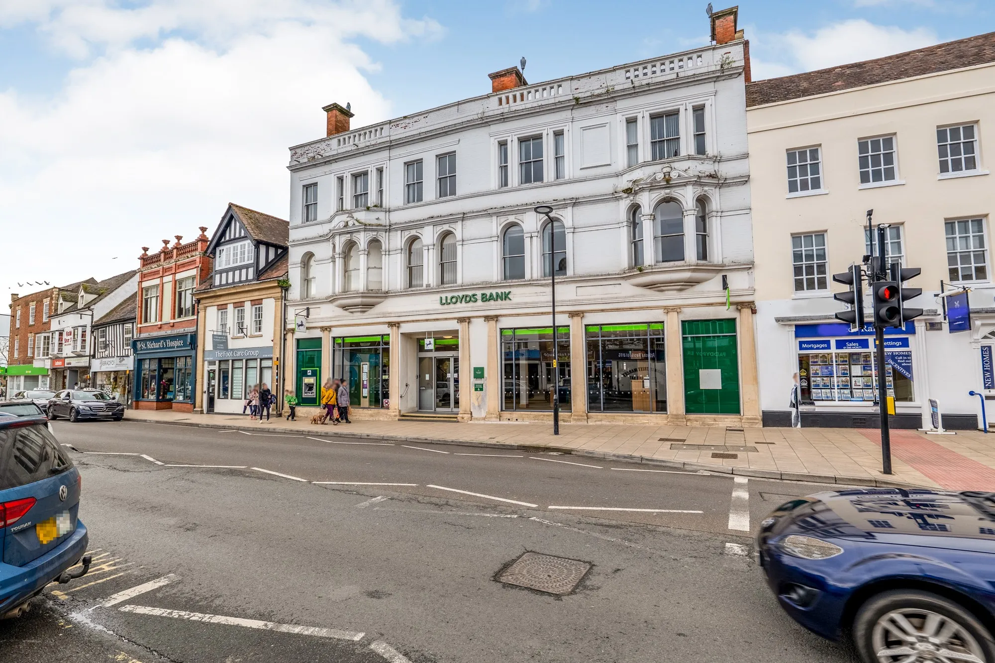 Lloyds Bank commercial building on a British high street