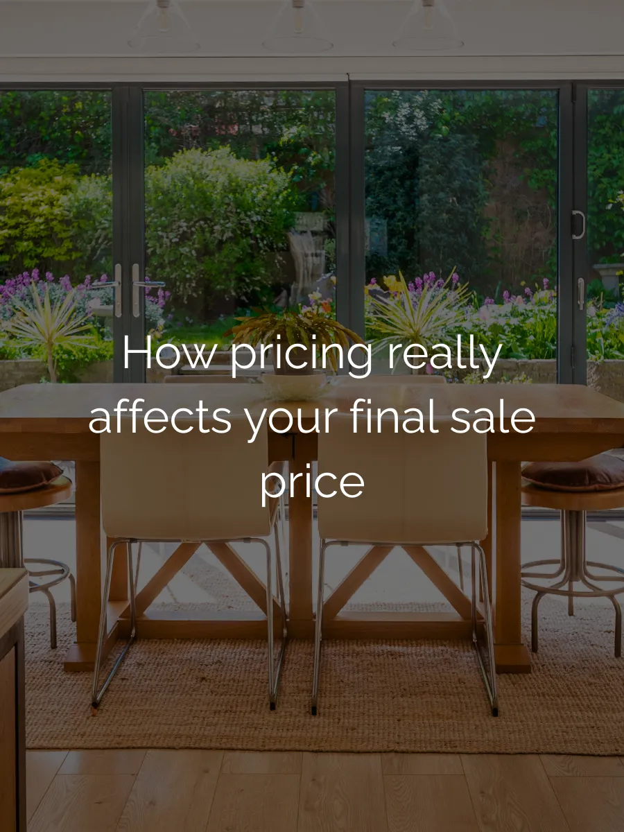 Guide explaining how property pricing affects the final sale price