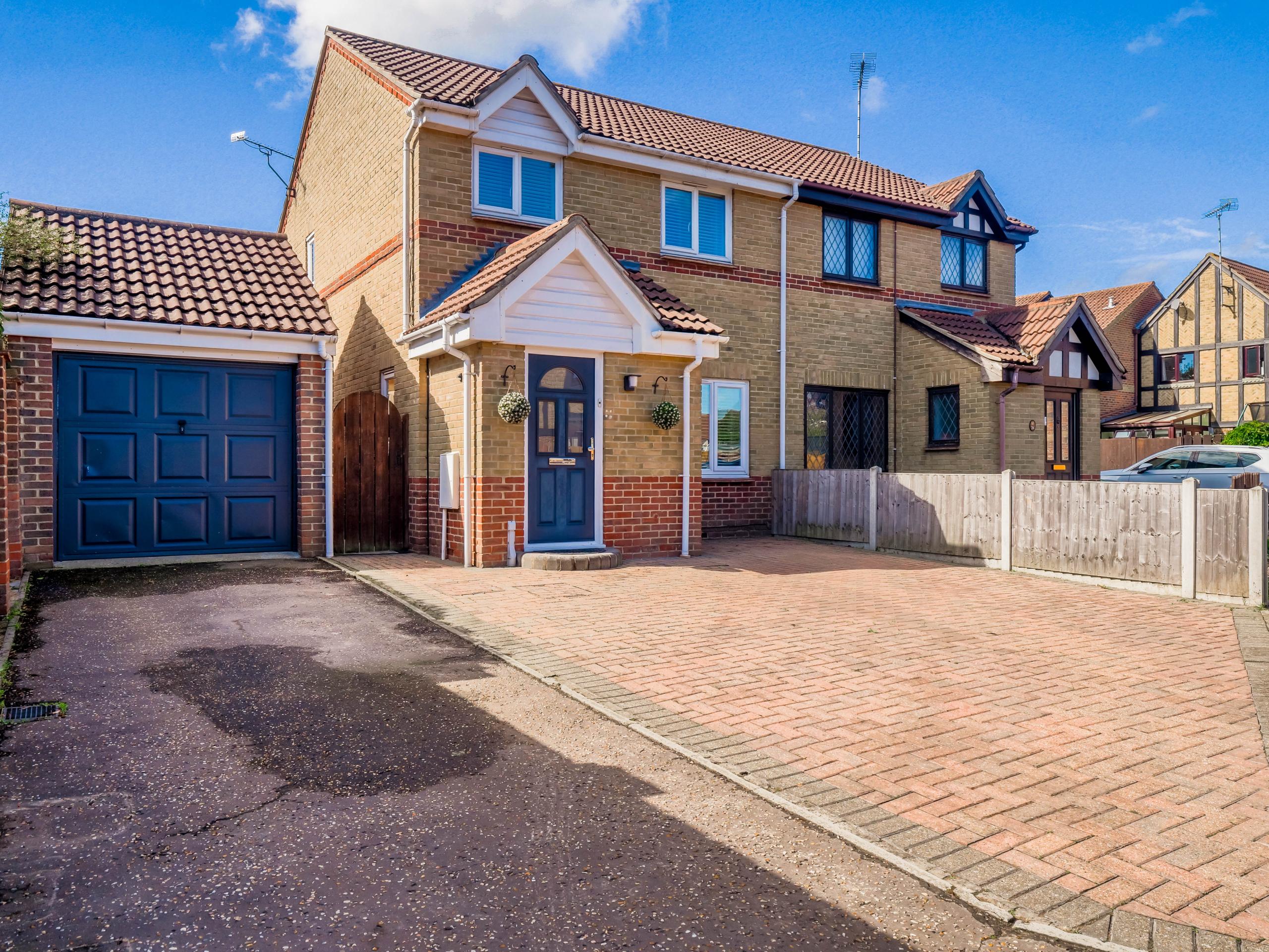Front exterior of a semi-detached house