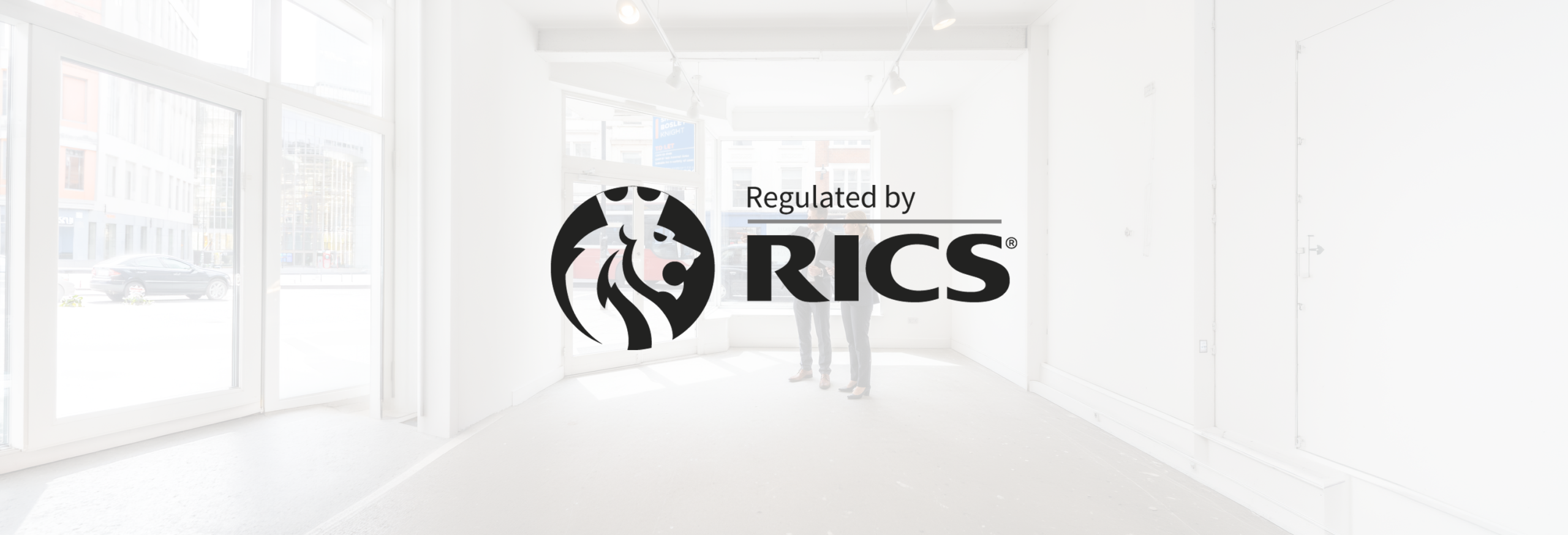 Regulated by RICS logo sits in front of a picture of a commercial property valuation