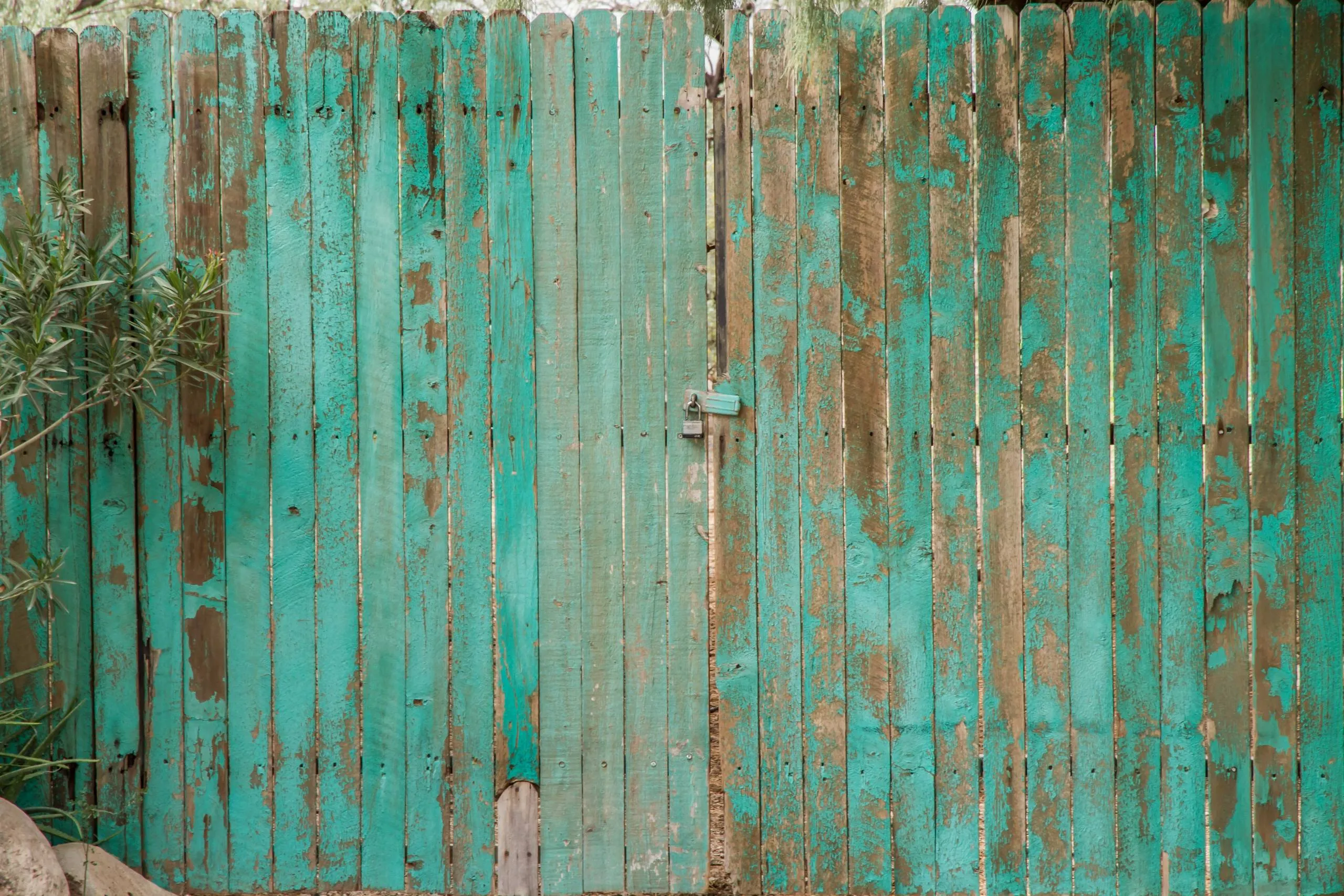 Turqoise washed wood