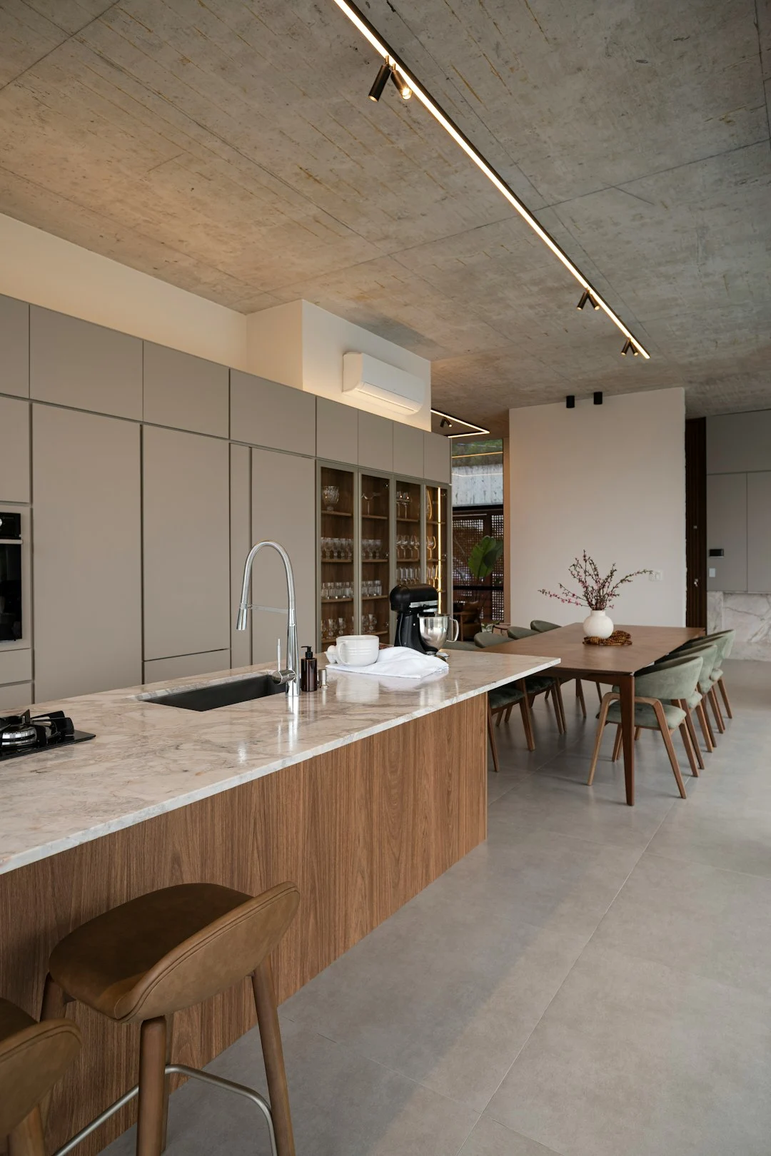 Modern luxury kitchen interior in a high-end property