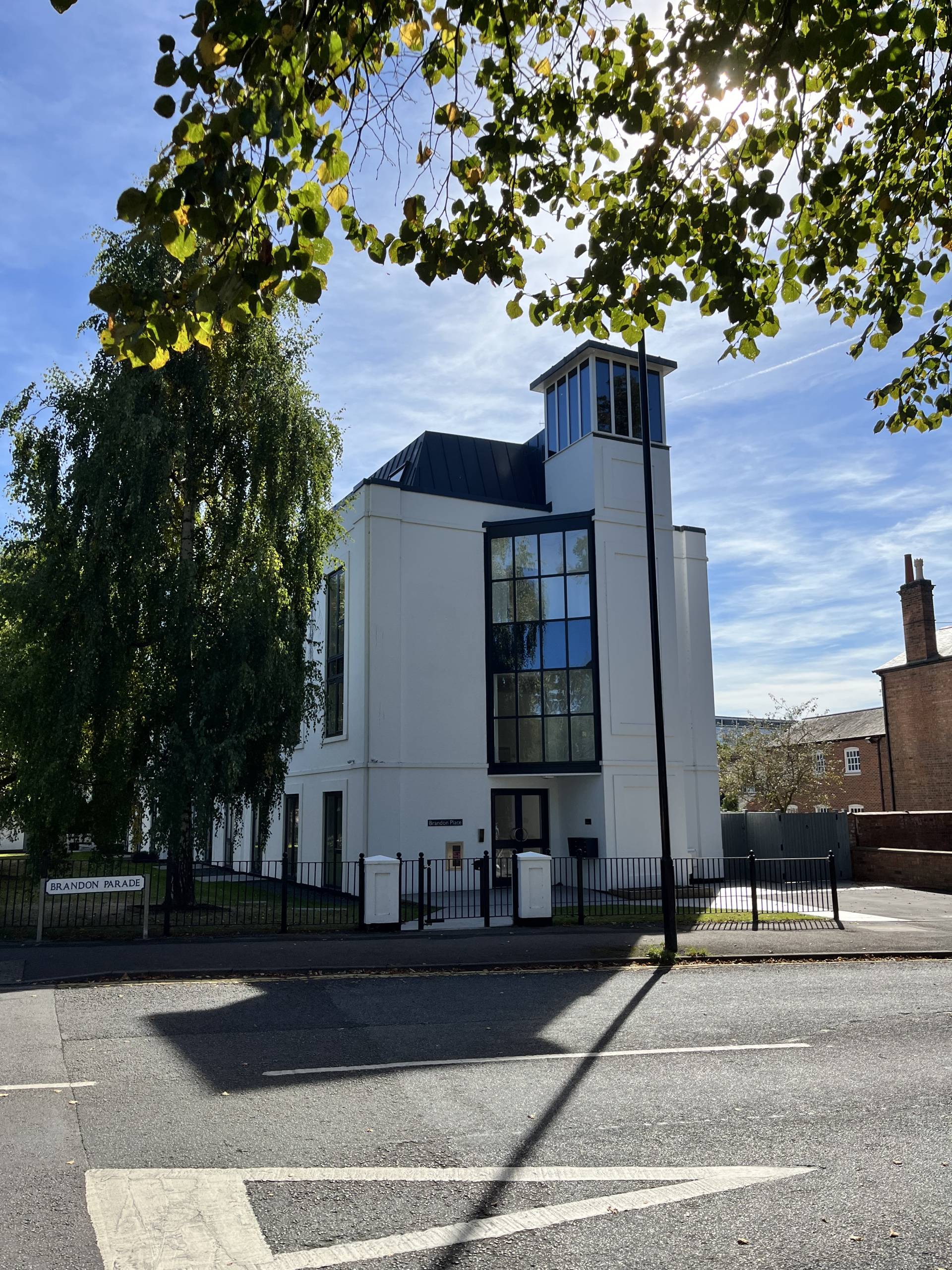 Apartment block building