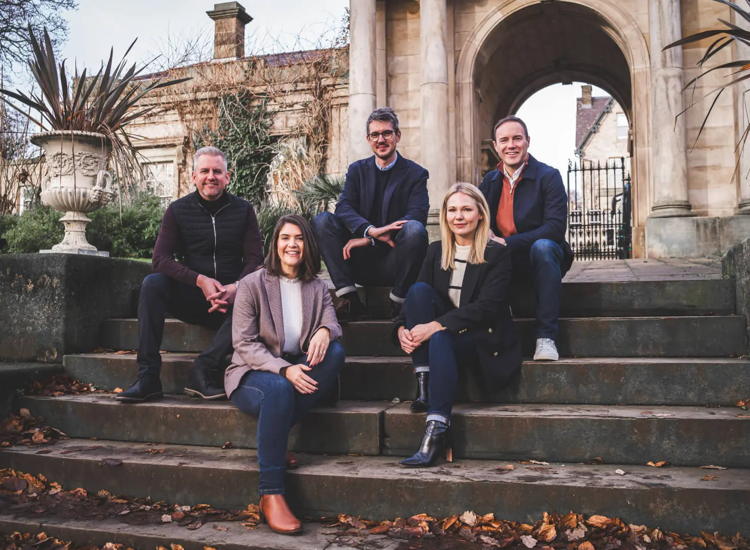 Redbrik Directors in Sheffield's Botanical Gardens