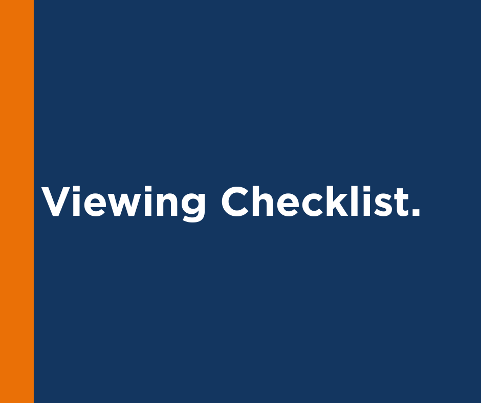 Viewing Checklist