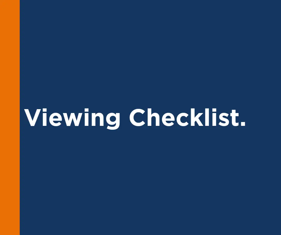 Viewing Checklist