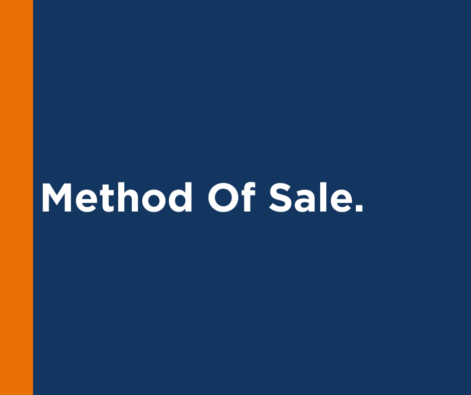 Method of Sale