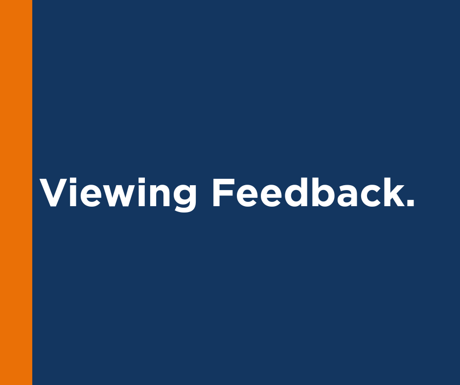 Viewing Feedback
