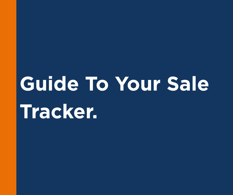 Guide To Your Sale Tracker