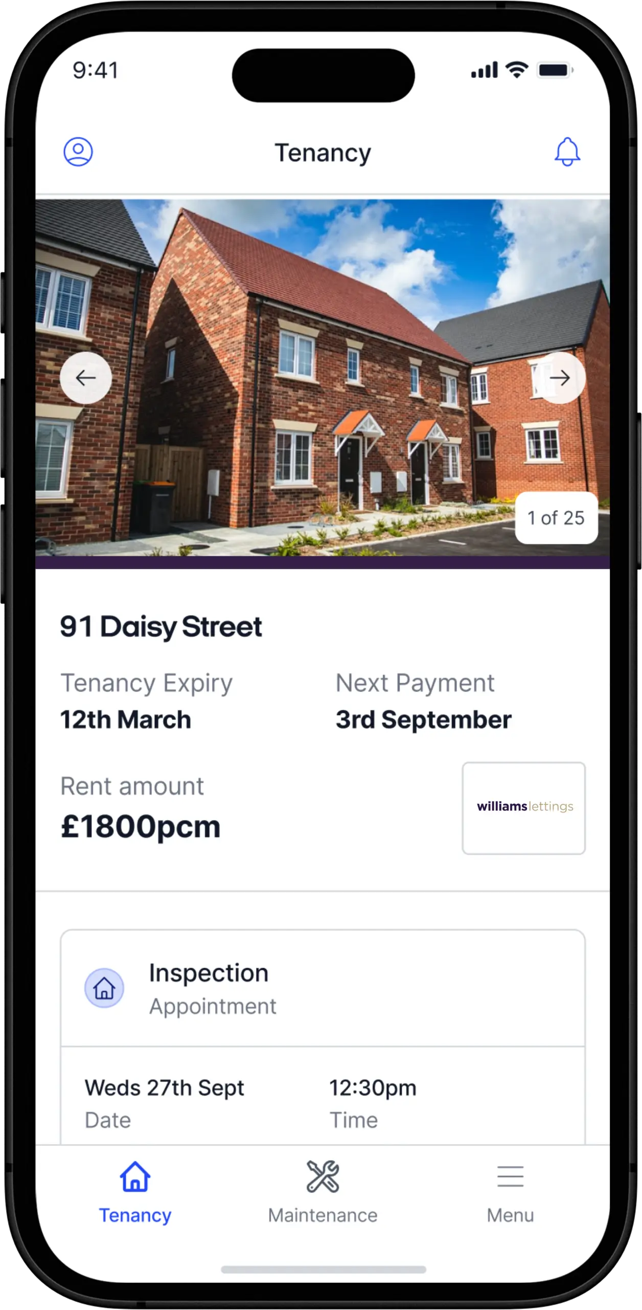 Williams Lettings street app download for tenants