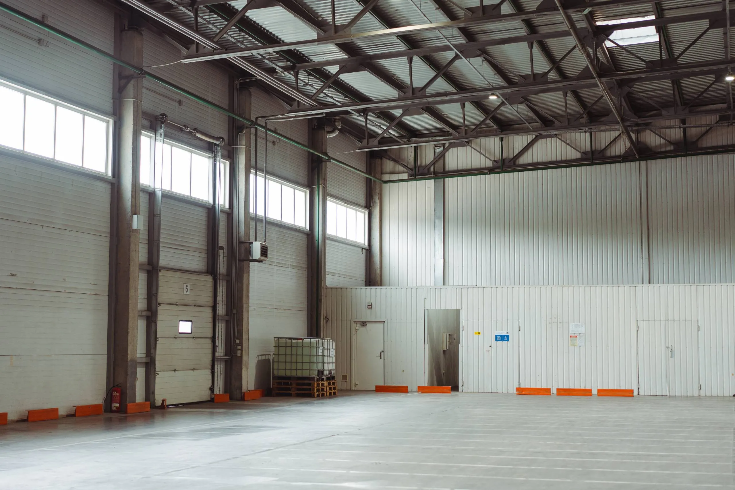The inside of an industrial commercial unit