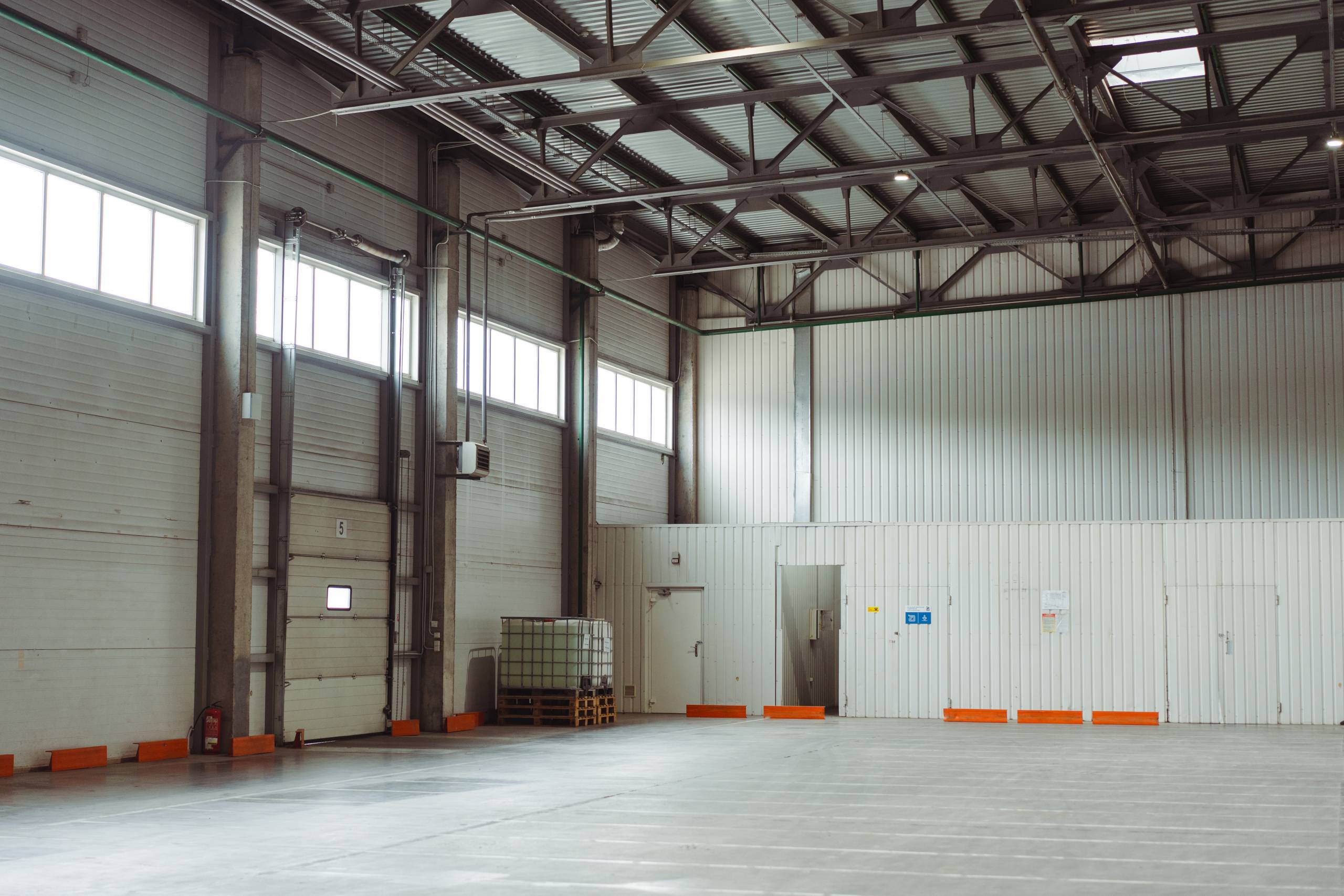 The inside of an industrial commercial unit