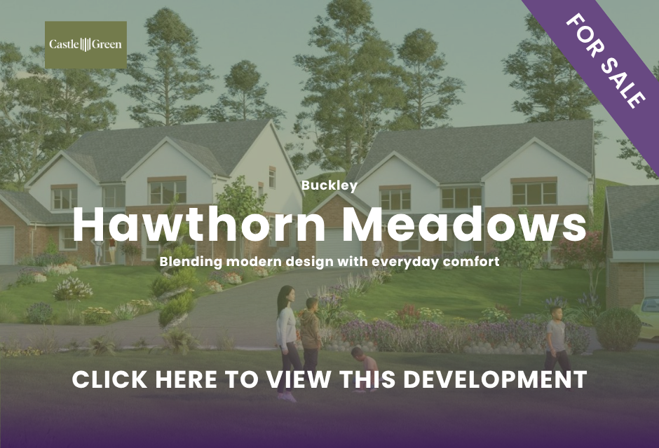 Hawthorn Meadows new homes by Castle Green, available through Williams Estates Mold office