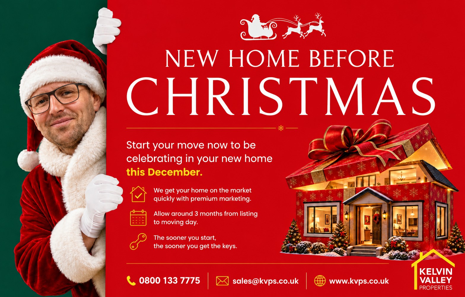 WANT TO BE IN YOUR NEW HOME BEFORE CHRISTMAS? START PLANNING NOW.