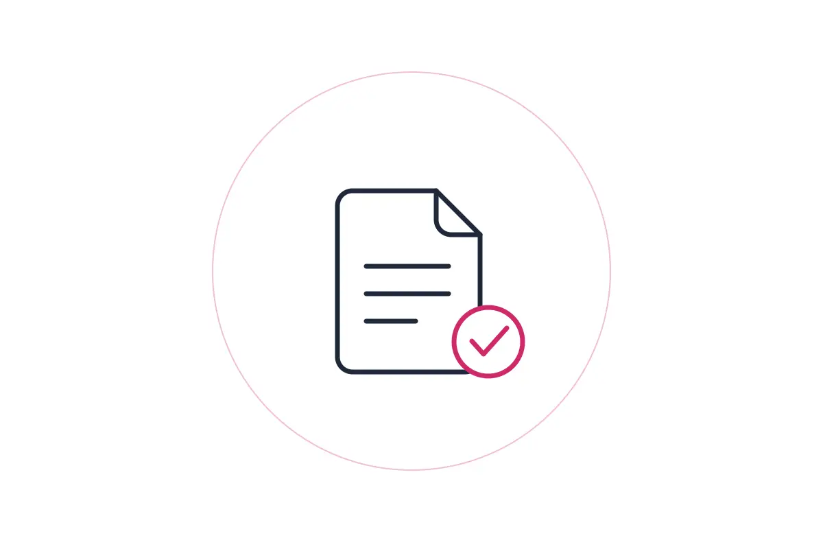 Document with checkmark icon