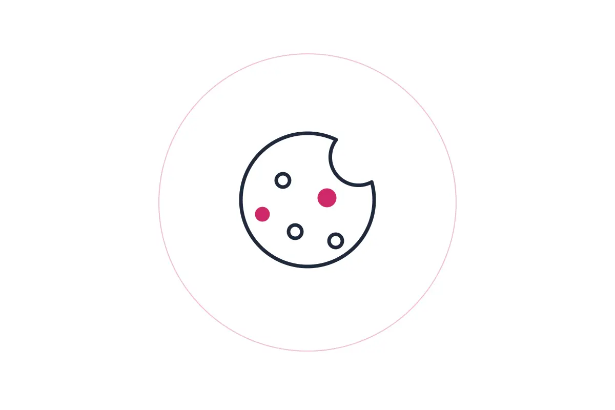 Artist's palette icon with paint dots