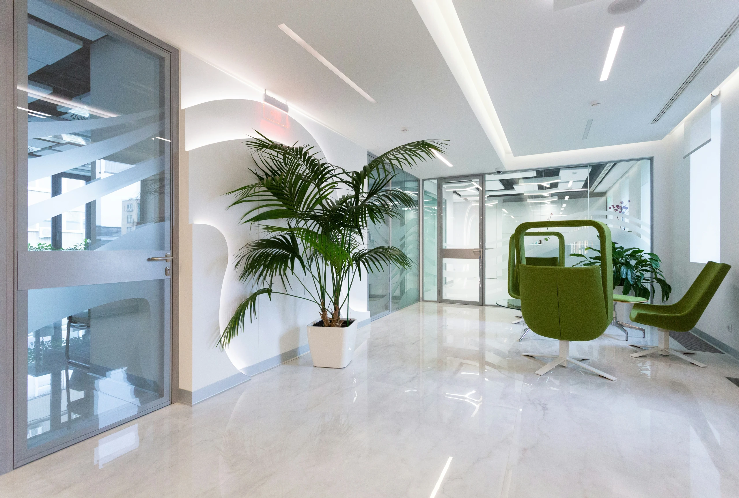 A welcoming office waiting area, reflecting the professional and approachable environment at Watkins Estate Agents.
