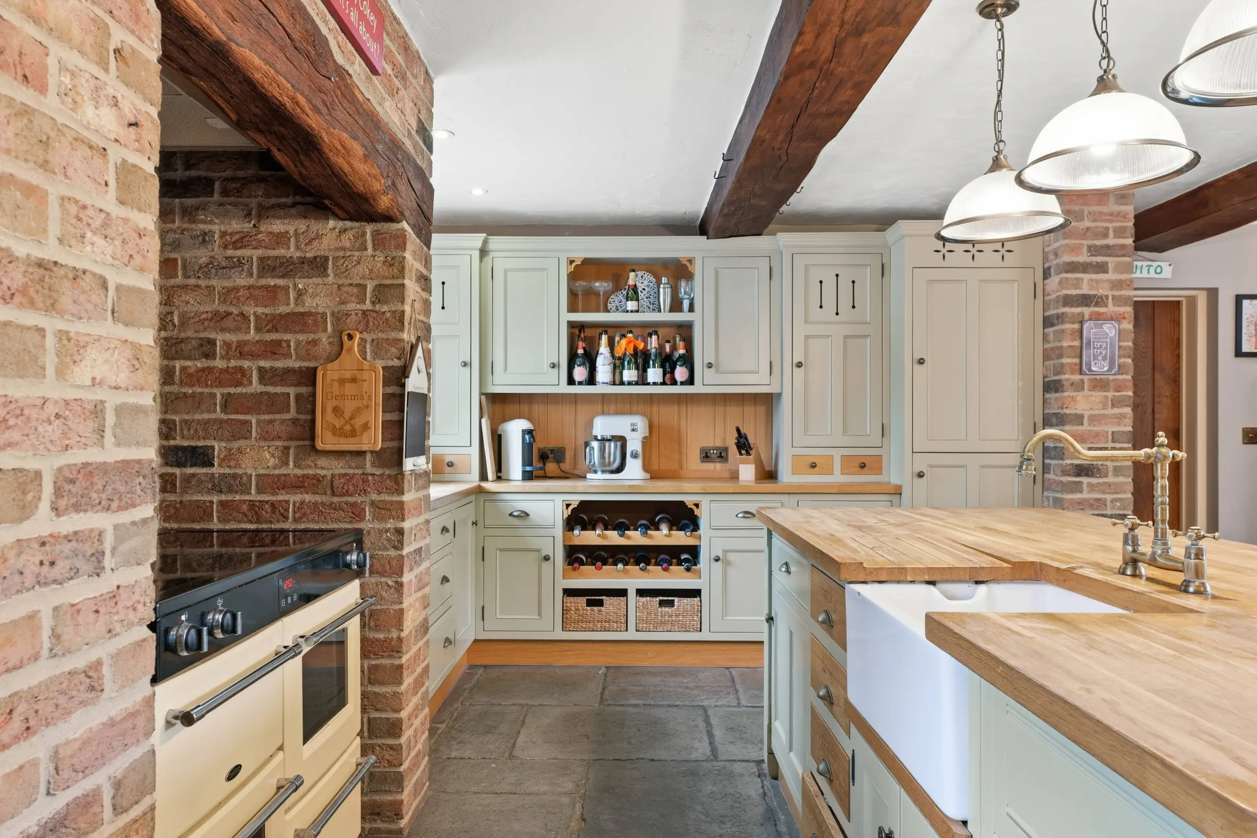 A farmhouse style kitchen