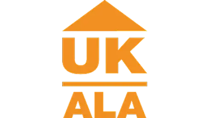 UK ALA logo with orange house roof symbol