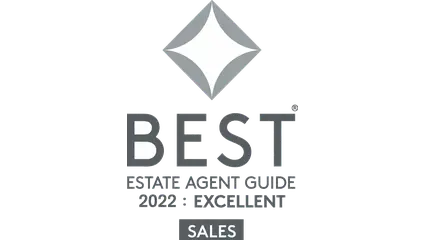 BEST Estate Agent Guide 2022 Excellent Sales award badge