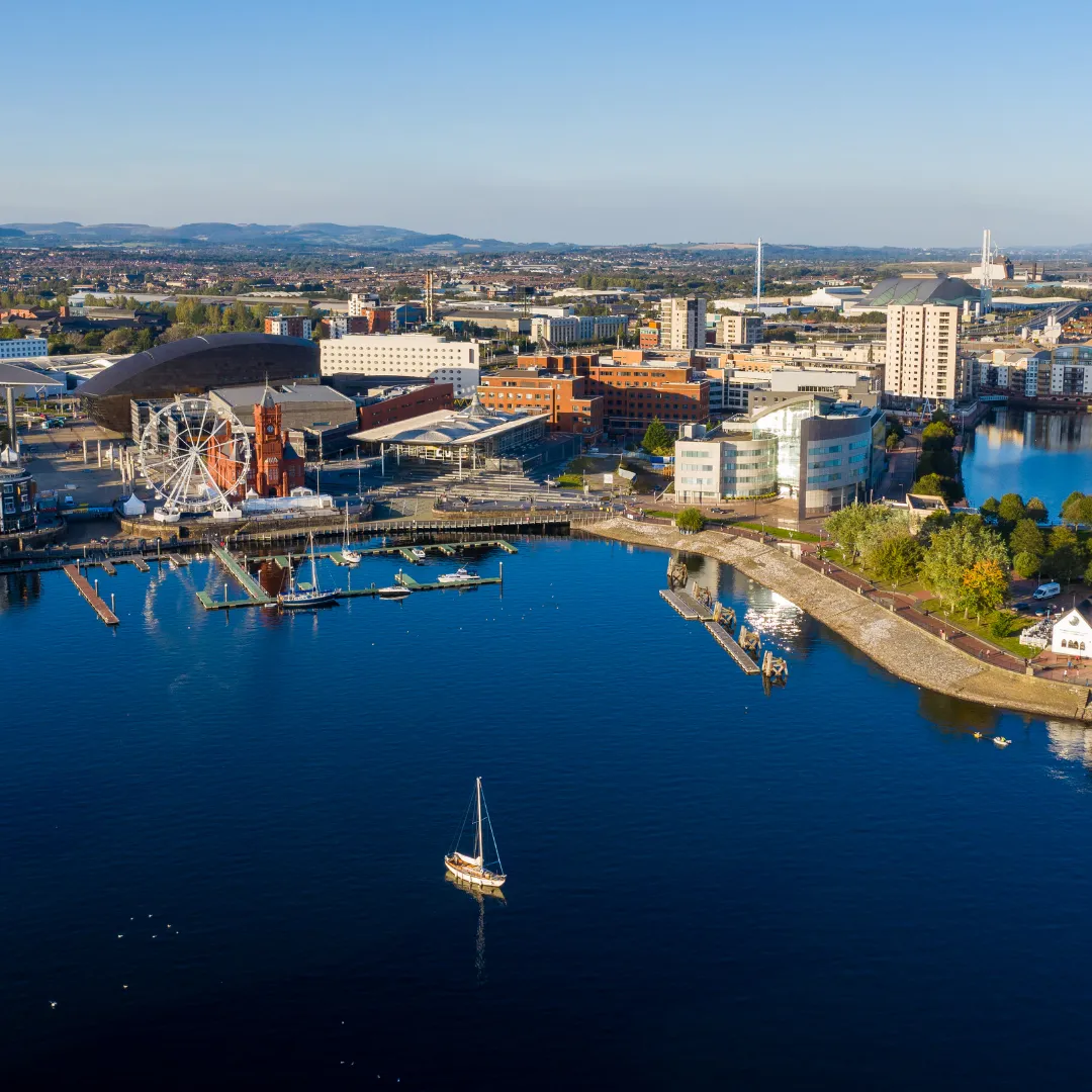 Cardiff Bay Drone Picture