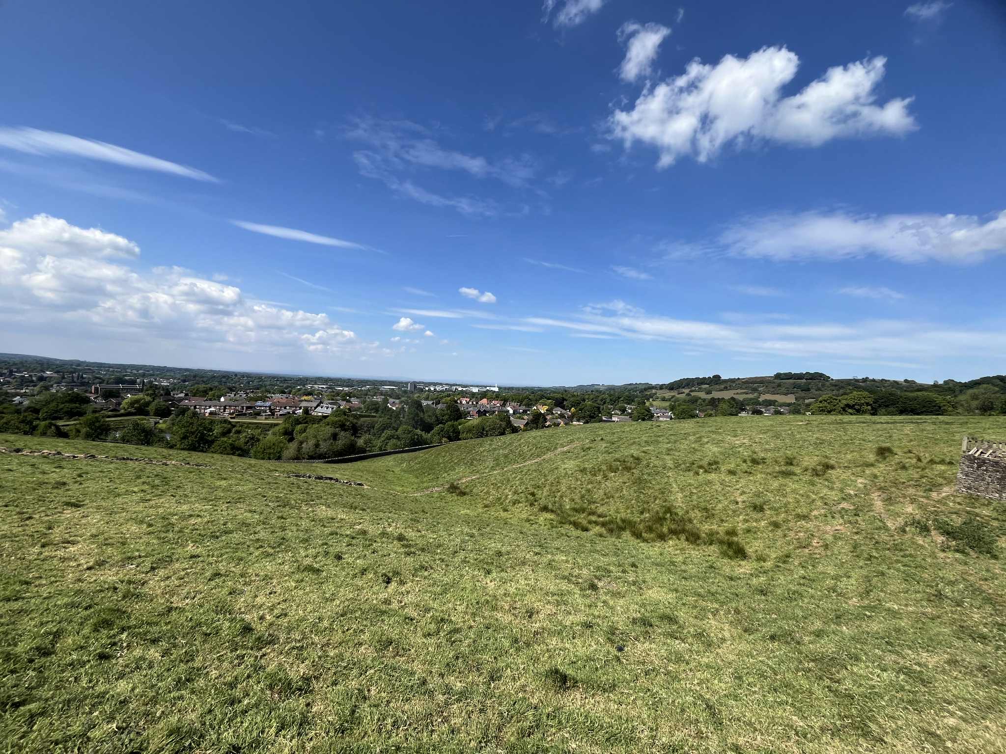 View of Macclesfield from the Peak District