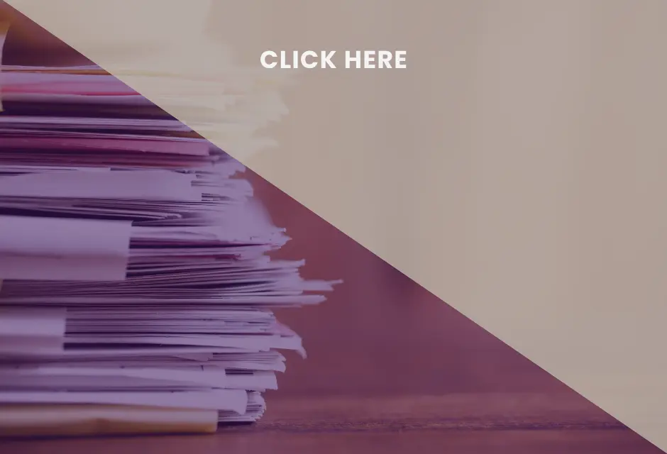 Documents on a desk with a purple overlay