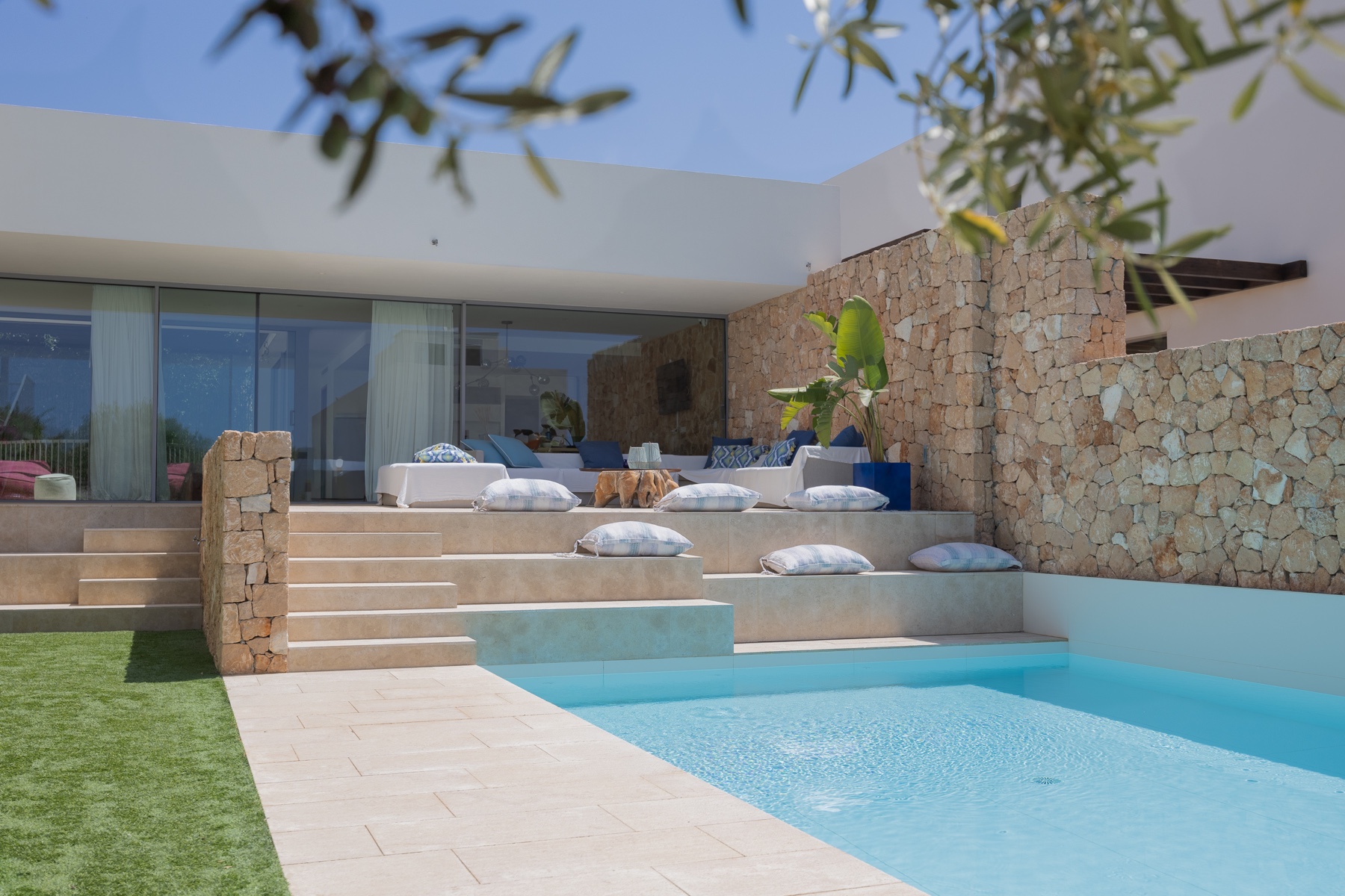 Luxurious Mediterranean 5 Bedroom, 4 Bathroom Villa Close to Stunning Beaches with Sea and Sunset Views in Cala Conta, Guide Price €3,600,000